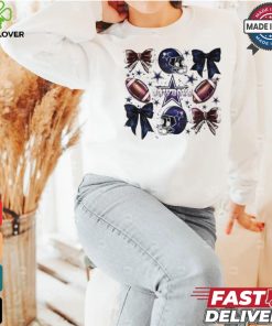 Dallas Cowboys Football Helmet Bow shirt