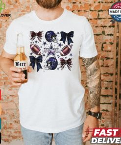 Dallas Cowboys Football Helmet Bow shirt