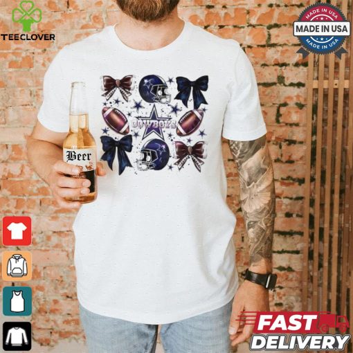 Dallas Cowboys Football Helmet Bow shirt