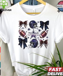 Dallas Cowboys Football Helmet Bow shirt