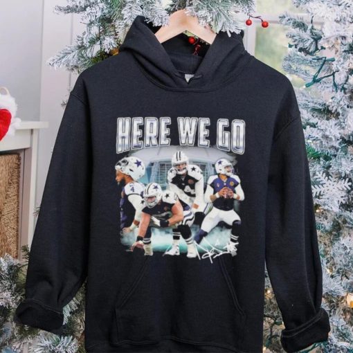 Dallas Cowboys Football Sweater Dak Prescott Yeah Here We Go Shirt