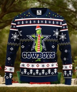 Dallas Cowboys Funny Grinch Christmas Ugly Sweater