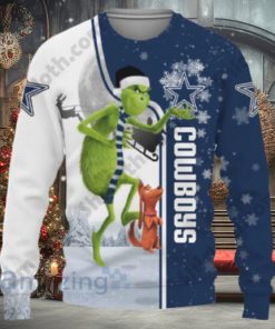 Dallas Cowboys Funny Grinch Ugly Christmas Sweater