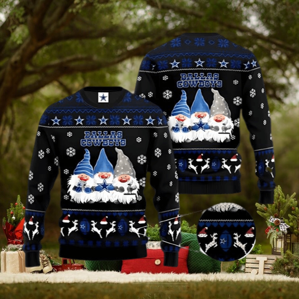 Dallas Cowboys Christmas Forrest Pattern Ugly Christmas Sweater