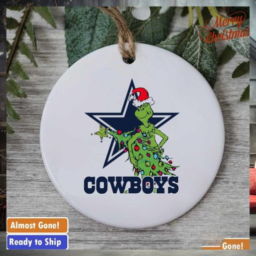 Dallas Cowboys Grinch Christmas tree ornament