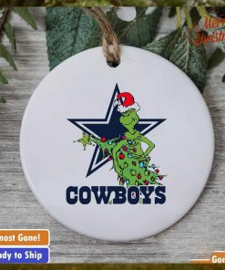 Dallas Cowboys Grinch Christmas tree ornament