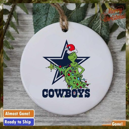 Dallas Cowboys Grinch Christmas tree ornament