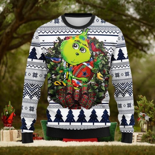 Dallas Cowboys Grinch Hug Christmas Ugly Sweater
