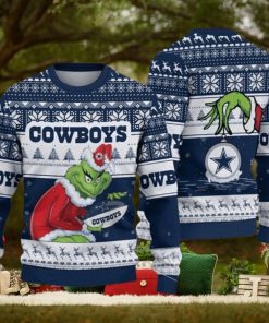Dallas Cowboys Grinch Stolen Ugly Christmas Sweater Football Fan – Dallas Cowboys Christmas Sweater