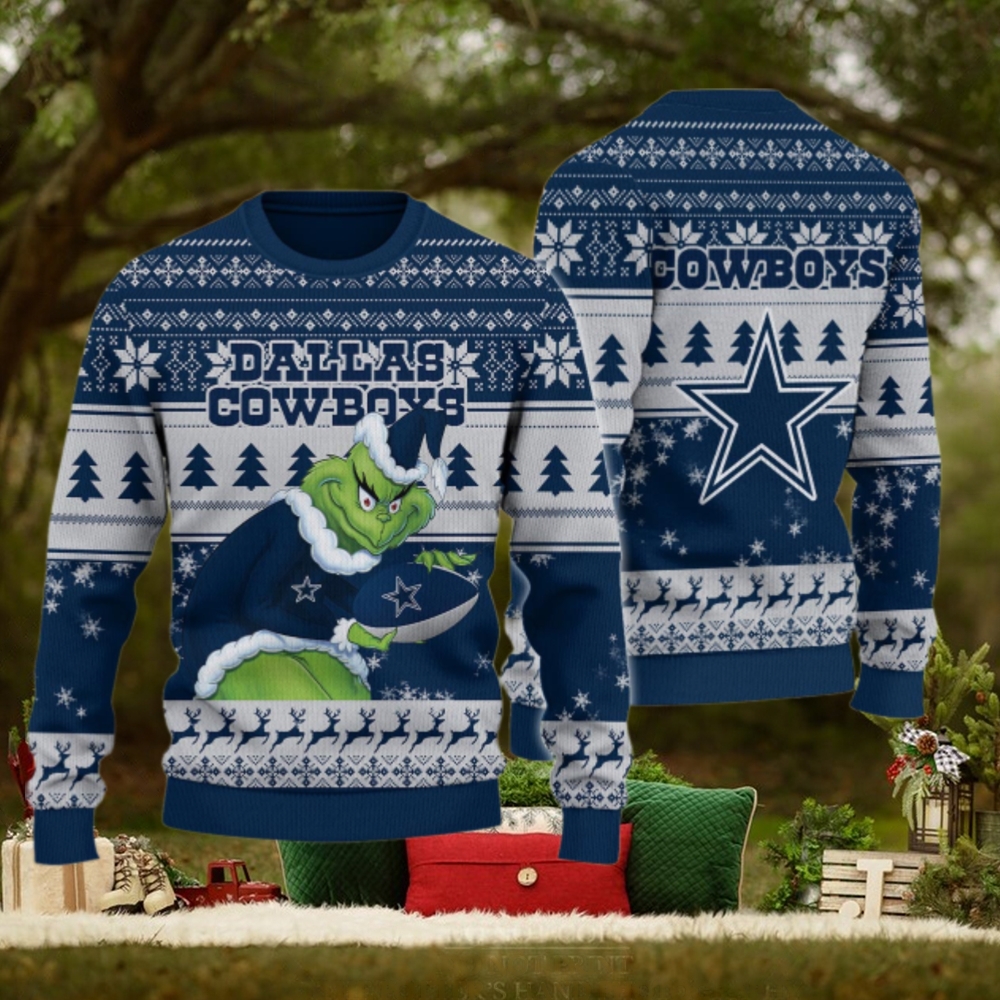 Dallas Cowboys Grinch Ugly Christmas Sweater Dallas Cowboys Grinch Ugly Christmas Sweater
