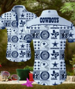 Dallas Cowboys Hawaiian Shirt Summer Button Up Gift For Fans NFL