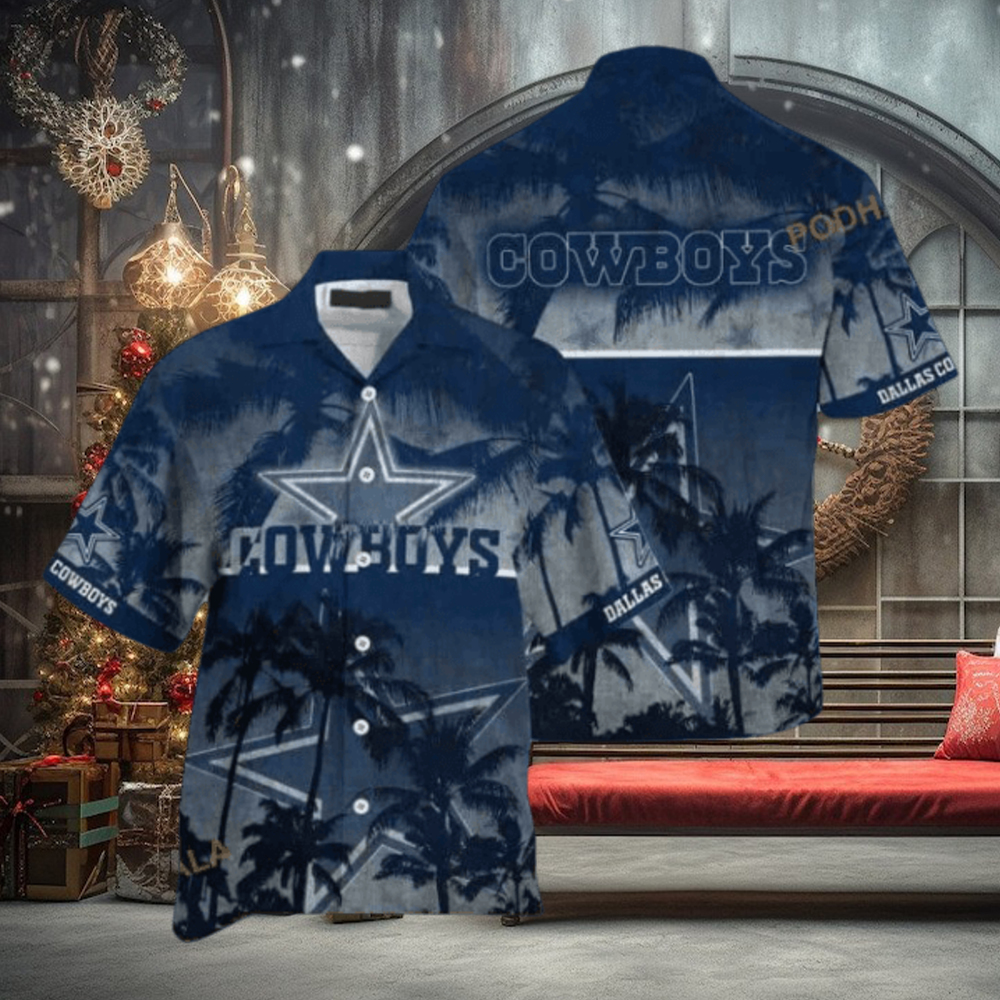 Dallas Cowboys Hawaiian Shirt, Vintage Gift For Football Fans Aloha Shirt Dallas Cowboys Hawaiian Shirt, Vintage Gift For Football Fans Aloha Shirt
