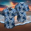 Coors Light Hawaiian Button Up Shirt Sea Island Pattern