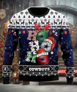 Dallas Cowboys Ho Ho Ho Ugly Christmas Sweater Unique Gift For Men And Women