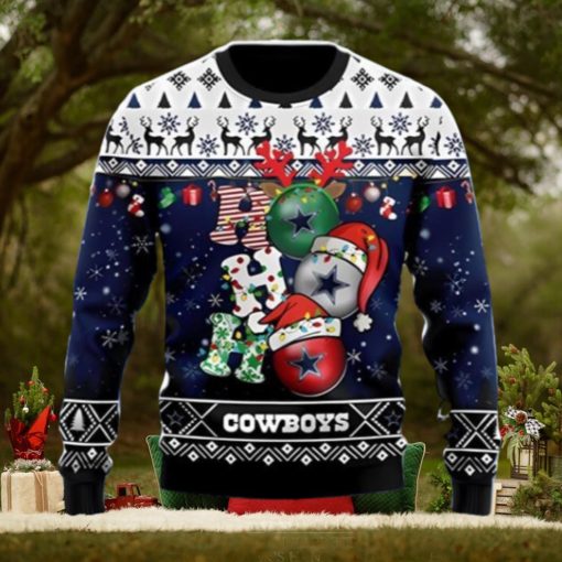Dallas Cowboys Ho Ho Ho Ugly Christmas Sweater Unique Gift For Men And Women