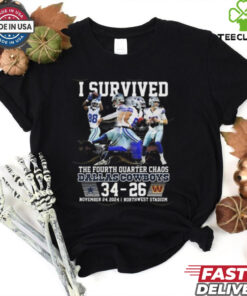 Dallas Cowboys I Survived The Fourth Quarter Chaos Shirt