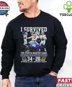 Dallas Cowboys I Survived The Fourth Quarter Chaos Shirt
