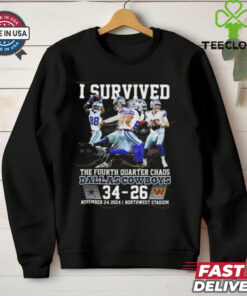 Dallas Cowboys I Survived The Fourth Quarter Chaos Shirt