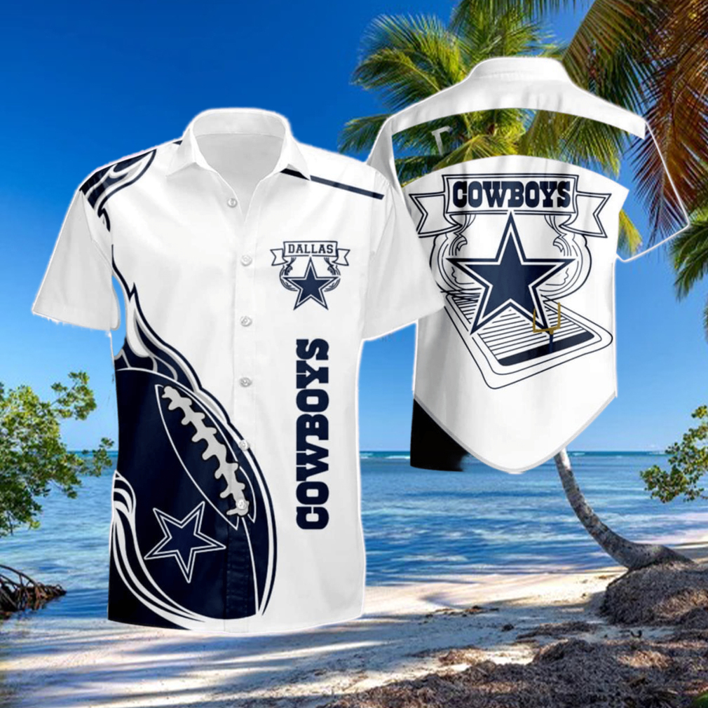 Dallas Cowboys Mens Fireball Summer Hawaiian Shirt And Short Dallas Cowboys Mens Fireball Summer Hawaiian Shirt And Short