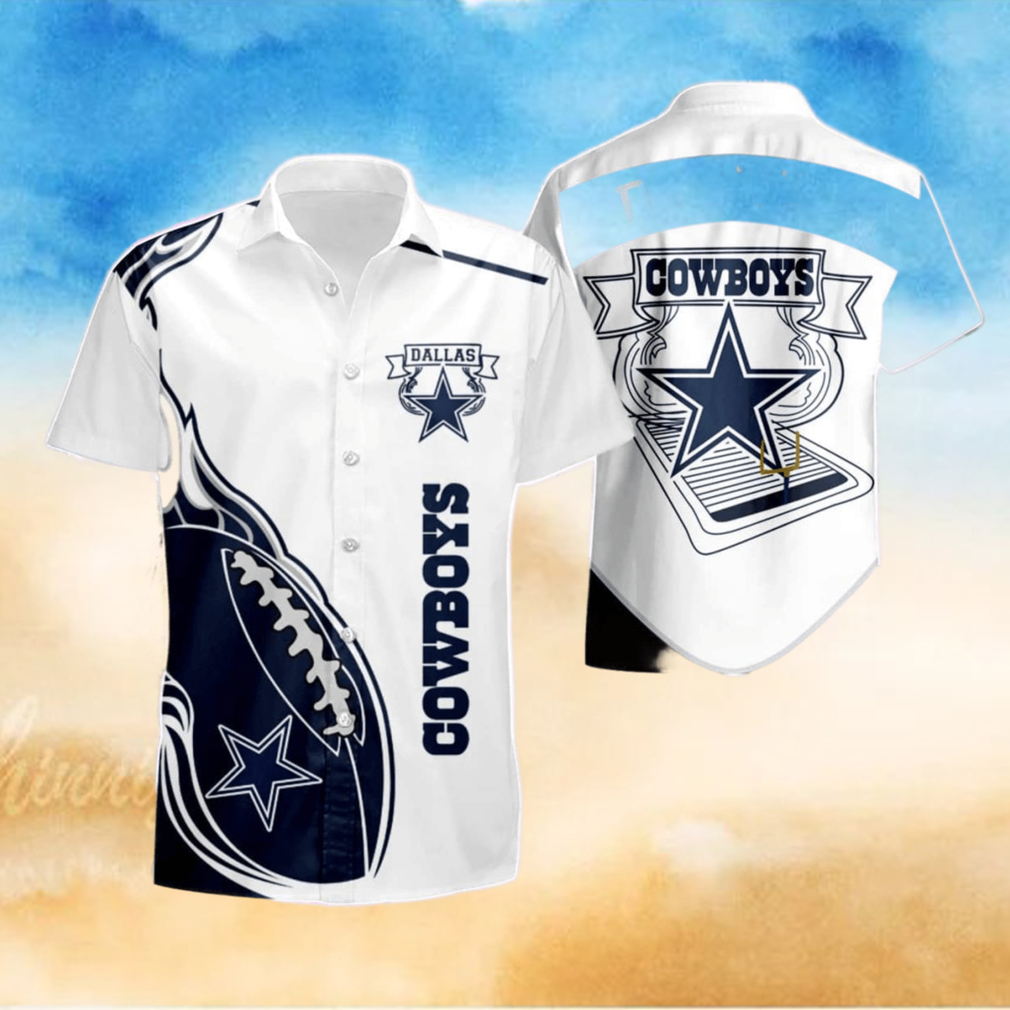 Dallas Cowboys Mens Fireball Summer Hawaiian Shirt And Short Dallas Cowboys Mens Fireball Summer Hawaiian Shirt And Short