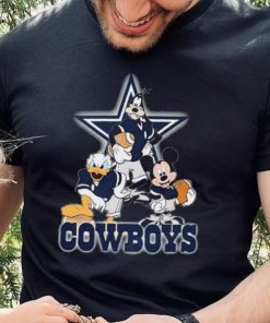 Dallas Cowboys Mickey Mouse Donald Duck Goofy Baseball Shirt