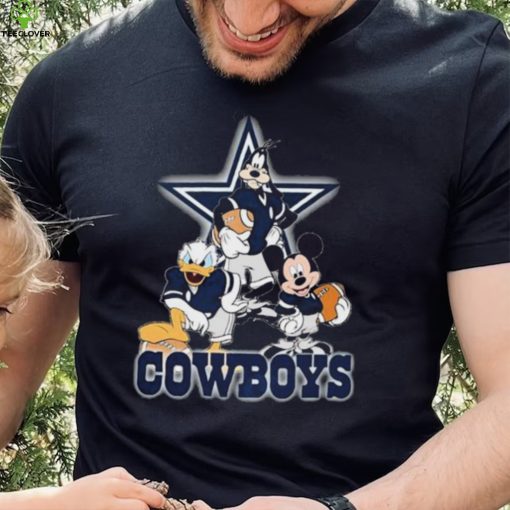 Dallas Cowboys Mickey Mouse Donald Duck Goofy Baseball Shirt