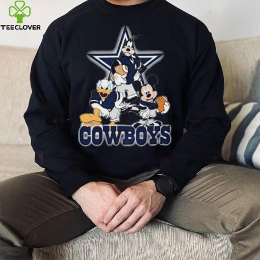 Dallas Cowboys Mickey Mouse Donald Duck Goofy Baseball Shirt