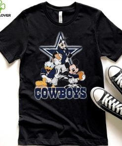 Dallas Cowboys Mickey Mouse Donald Duck Goofy Baseball Shirt