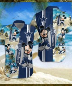Dallas Cowboys Mickey Mouse Hawaiian Shirt