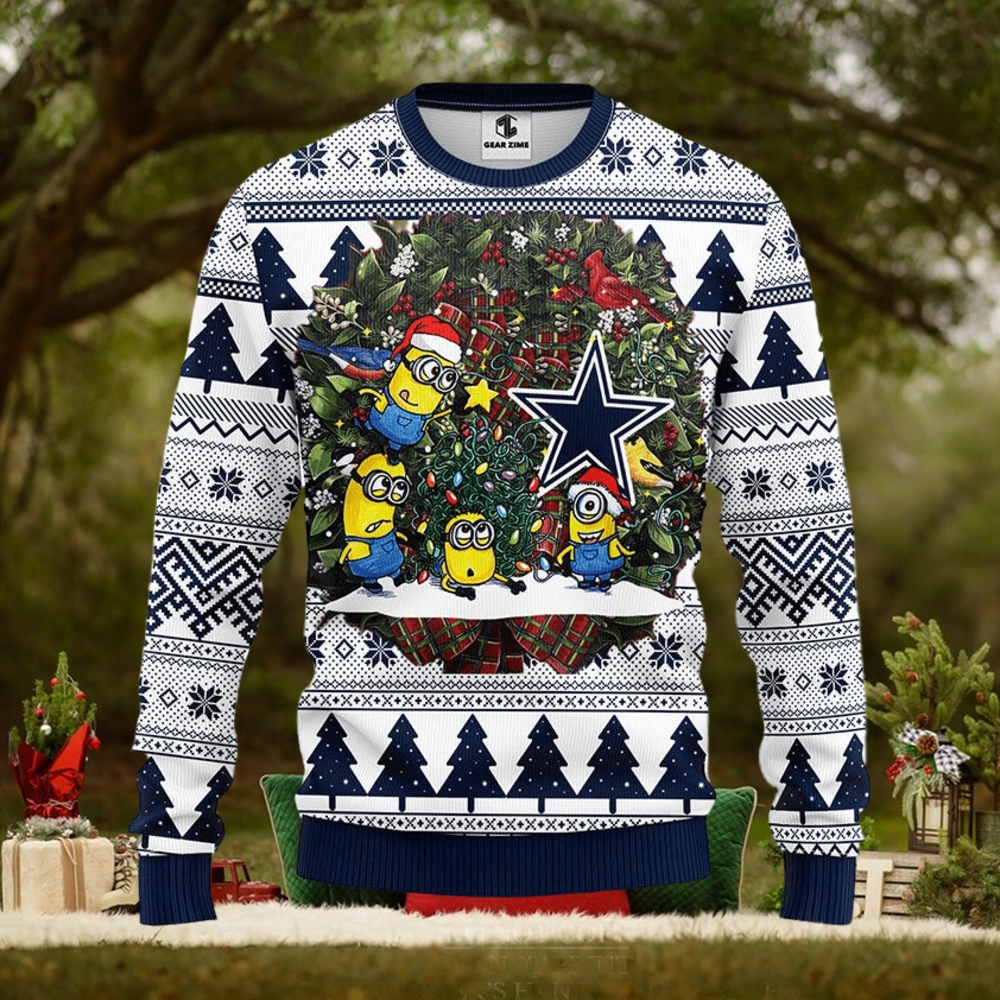 Dallas Cowboys Minion Christmas Ugly Sweater - Growkoc