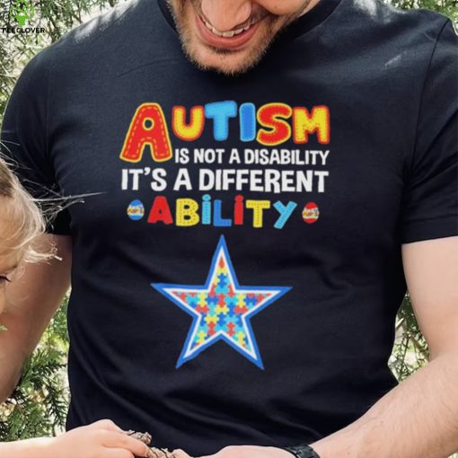 Dallas Cowboys NFL Autism Is Not A Disability Shirt