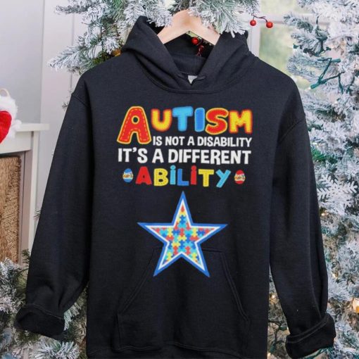 Dallas Cowboys NFL Autism Is Not A Disability Shirt