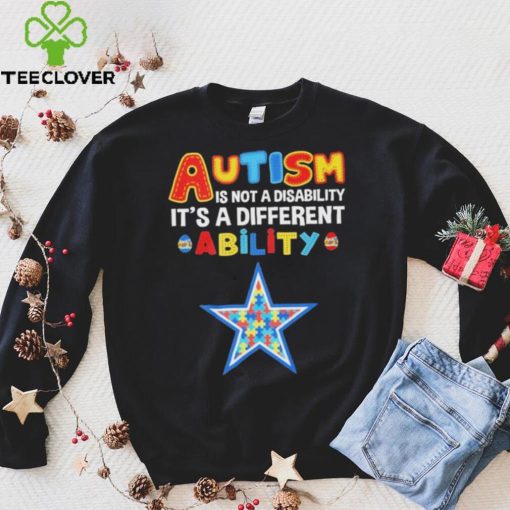 Dallas Cowboys NFL Autism Is Not A Disability Shirt