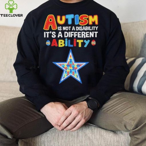 Dallas Cowboys NFL Autism Is Not A Disability Shirt