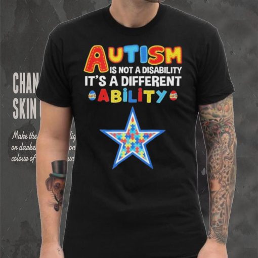 Dallas Cowboys NFL Autism Is Not A Disability Shirt