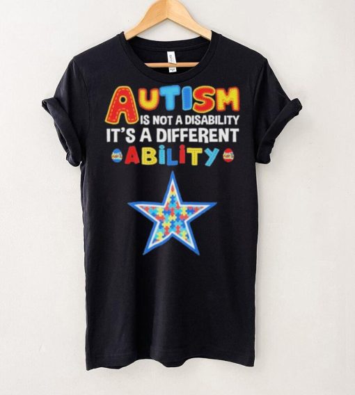 Dallas Cowboys NFL Autism Is Not A Disability Shirt