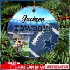 Dallas Cowboys NFL Fans Christmas Ornament Custom Name