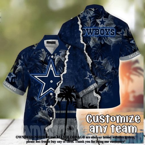 Dallas Cowboys NFL Flower All Over Print Hawaiian Shirt