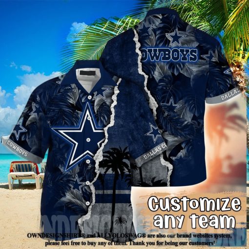 Dallas Cowboys NFL Flower All Over Print Hawaiian Shirt