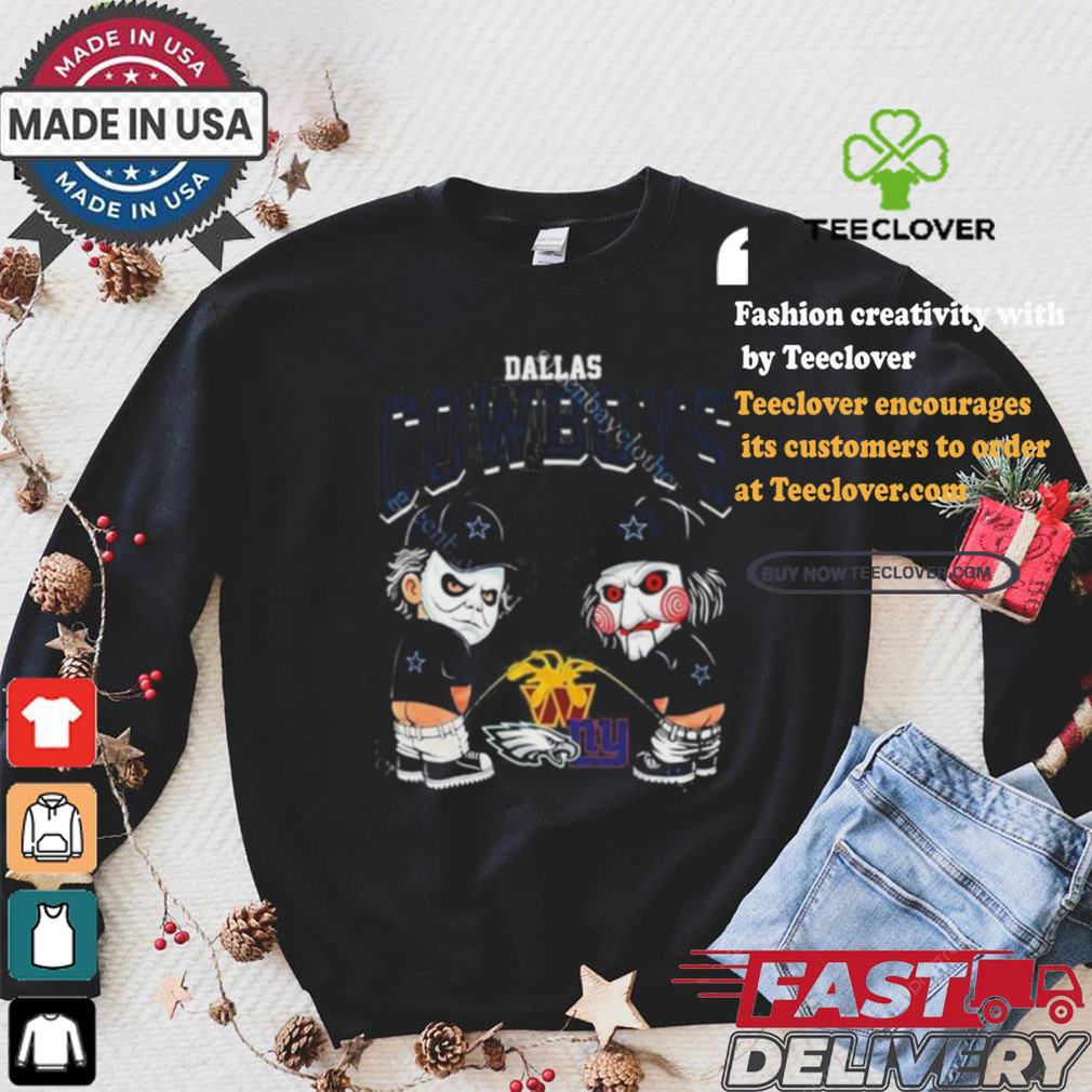 Dallas Cowboys NFL Halloween Peeing Funny Shirt Dallas Cowboys NFL Halloween Peeing Funny Shirt