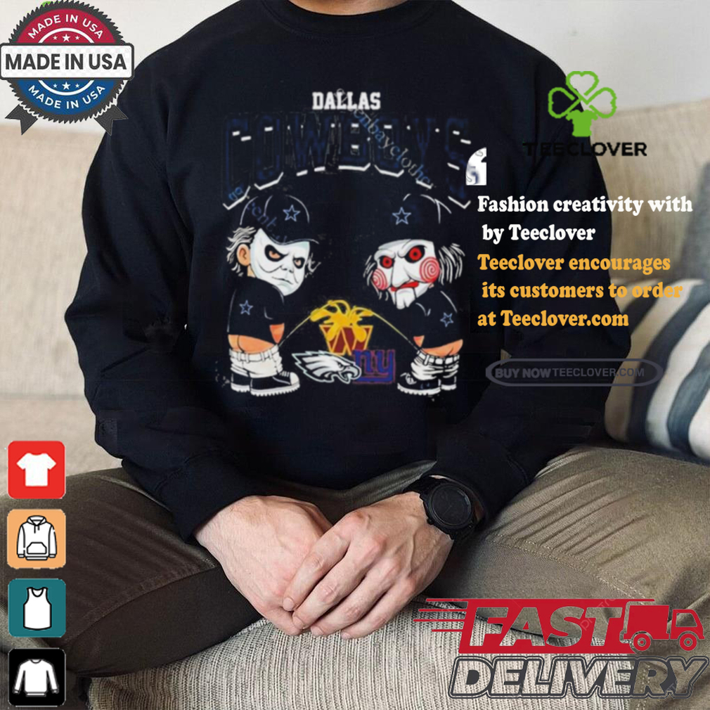 Dallas Cowboys NFL Halloween Peeing Funny Shirt Dallas Cowboys NFL Halloween Peeing Funny Shirt
