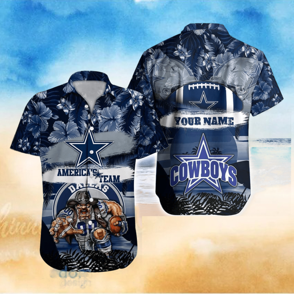 Dallas Cowboys NFL Hawaiian shirt Custom Name Summer Gift Dallas Cowboys NFL Hawaiian shirt Custom Name Summer Gift