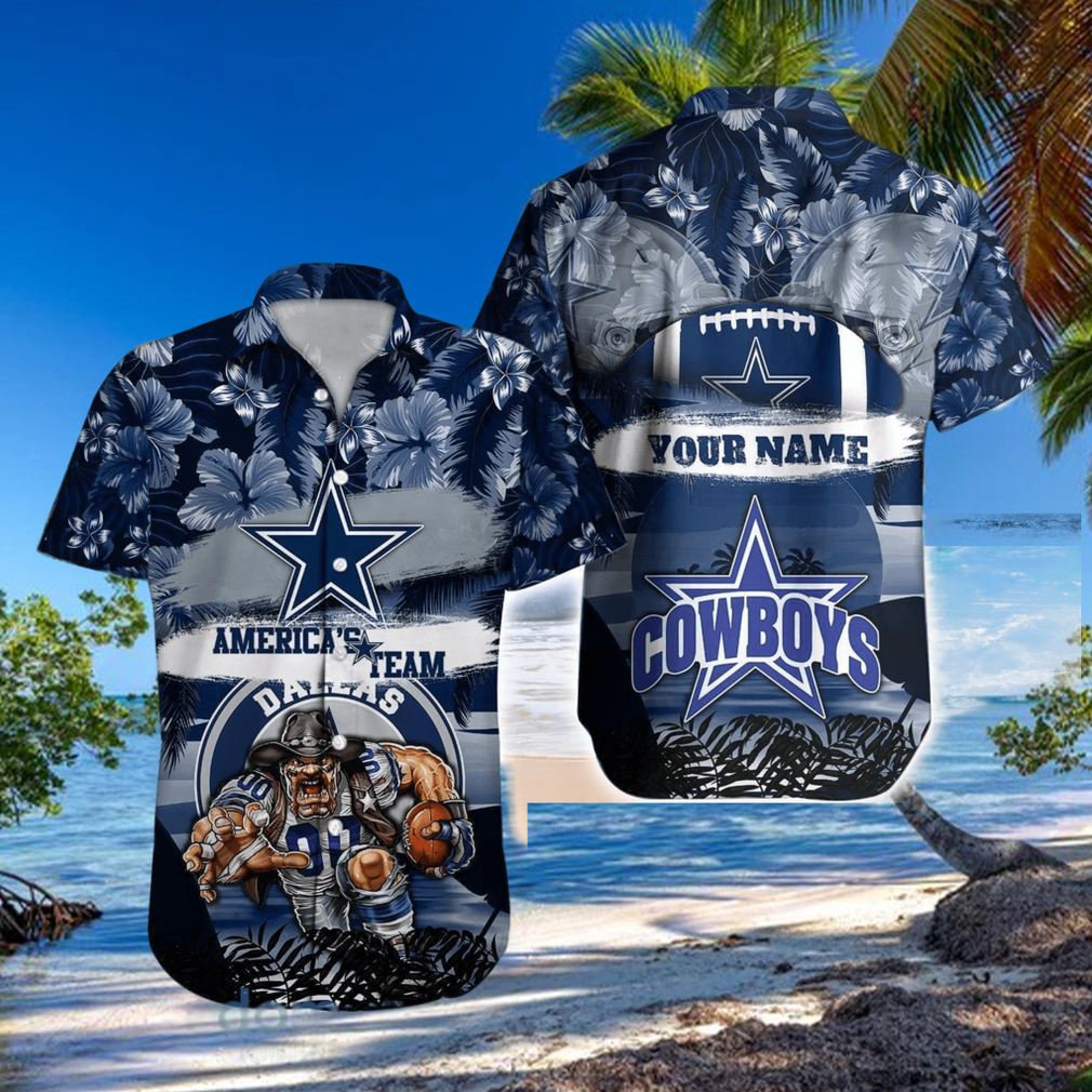 Dallas Cowboys NFL Hawaiian shirt Custom Name Summer Gift Dallas Cowboys NFL Hawaiian shirt Custom Name Summer Gift