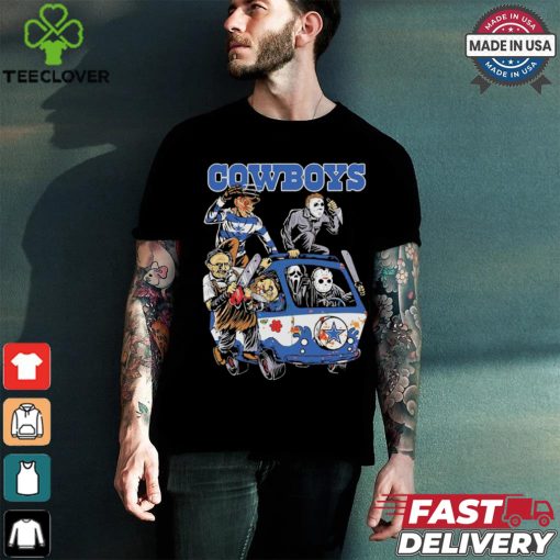 Dallas Cowboys NFL Horror Characters Movie Hippie Halloween Shirt