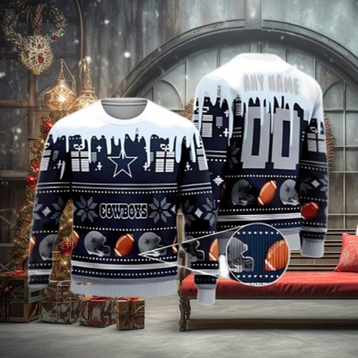 Dallas Cowboys NFL Santa Claus Custom Ugly Christmas Sweater