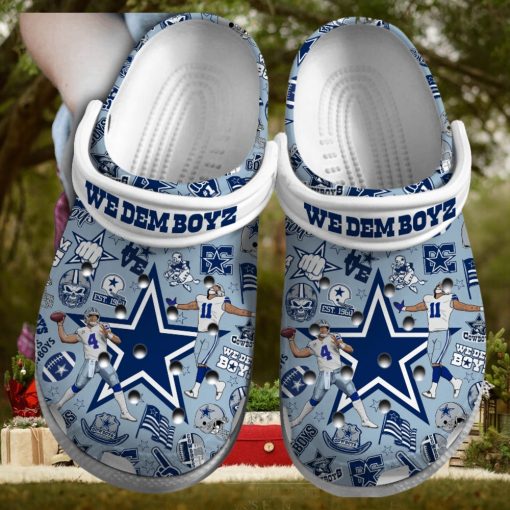 Dallas Cowboys NFL Sport Crocs Crocband Clogs Shoes Comfortable For Men Women and Kids – Footwearelite Exclusive