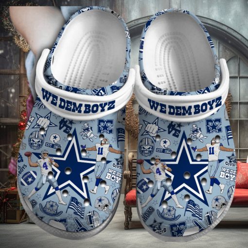 Dallas Cowboys NFL Sport Crocs Crocband Clogs Shoes Comfortable For Men Women and Kids – Footwearelite Exclusive