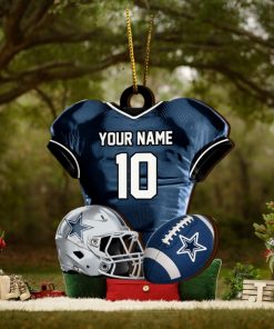 Dallas Cowboys NFL Sport Ornament Custom Name And Number