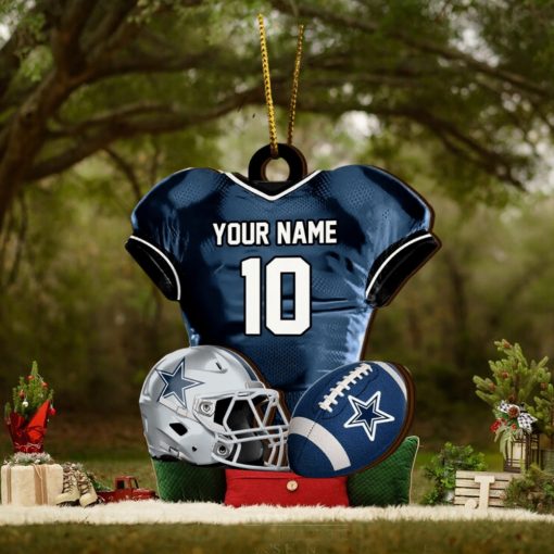 Dallas Cowboys NFL Sport Ornament Custom Name And Number