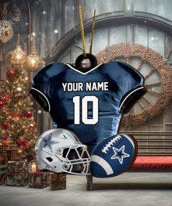 Dallas Cowboys NFL Sport Ornament Custom Name And Number